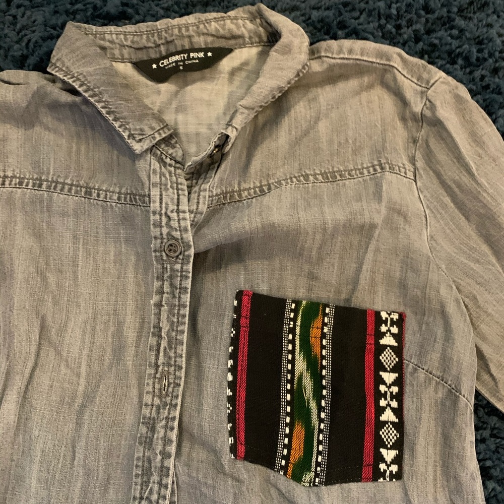 Button down, Aztec flannel - Picture 2 of 2